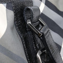 BURBERRY Nova Check Shoulder Bag Nylon Black Auth ep16401-9
