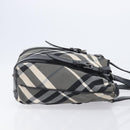 BURBERRY Nova Check Shoulder Bag Nylon Black Auth ep16401-3