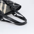 BURBERRY Nova Check Shoulder Bag Nylon Black Auth ep16401-7