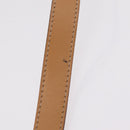 CELINE Macadam Canvas Shoulder Bag PVC Beige Gold Auth ep16403-8