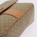 CELINE Macadam Canvas Shoulder Bag PVC Beige Gold Auth ep16403-9