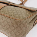 CELINE Macadam Canvas Shoulder Bag PVC Beige Gold Auth ep16403-19