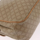 CELINE Macadam Canvas Shoulder Bag PVC Beige Gold Auth ep16403-20
