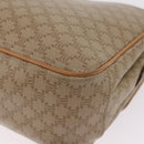 CELINE Macadam Canvas Shoulder Bag PVC Beige Gold Auth ep16403-21