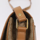 CELINE Macadam Canvas Shoulder Bag PVC Beige Gold Auth ep16403-23