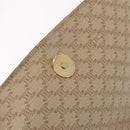 CELINE Macadam Canvas Shoulder Bag PVC Beige Gold Auth ep16403-26