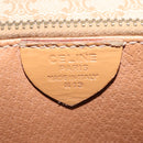 CELINE Macadam Canvas Shoulder Bag PVC Beige Gold Auth ep16403-12