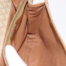 CELINE Macadam Canvas Shoulder Bag PVC Beige Gold Auth ep16403-28