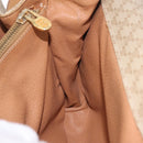 CELINE Macadam Canvas Shoulder Bag PVC Beige Gold Auth ep16403-31
