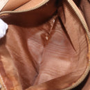 CELINE Macadam Canvas Shoulder Bag PVC Beige Gold Auth ep16403-36
