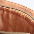 CELINE Macadam Canvas Shoulder Bag PVC Beige Gold Auth ep16403-37