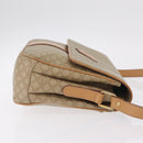 CELINE Macadam Canvas Shoulder Bag PVC Beige Gold Auth ep16403-4