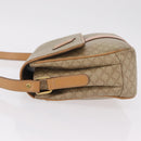 CELINE Macadam Canvas Shoulder Bag PVC Beige Gold Auth ep16403-5
