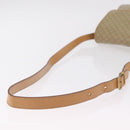 CELINE Macadam Canvas Shoulder Bag PVC Beige Gold Auth ep16403-7
