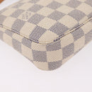 LOUIS VUITTON Damier Azur Pochette Accessoires Pouch N41207 LV Auth ep16405V-18