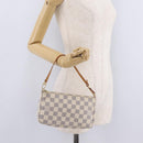 LOUIS VUITTON Damier Azur Pochette Accessoires Pouch N41207 LV Auth ep16405V-24