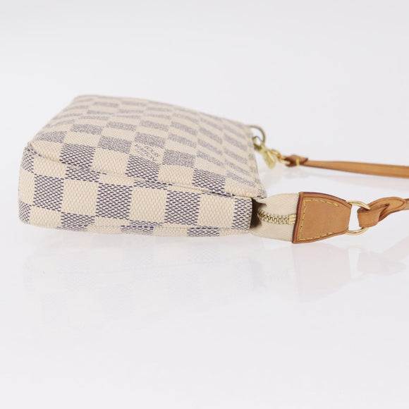 LOUIS VUITTON Damier Azur Pochette Accessoires Pouch N41207 LV Auth ep16405V