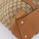 GUCCI GG Canvas Tote Bag Beige Gold 257031 Auth ep16406-11