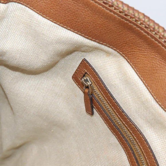 GUCCI GG Canvas Tote Bag Beige Gold 257031 Auth ep16406