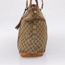 GUCCI GG Canvas Tote Bag Beige Gold 257031 Auth ep16406-5