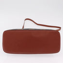 FENDI Pecan Canvas Hand Bag PVC 2way Black Brown Auth ep16407-7
