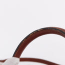 FENDI Pecan Canvas Hand Bag PVC 2way Black Brown Auth ep16407-9