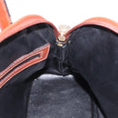 FENDI Pecan Canvas Hand Bag PVC 2way Black Brown Auth ep16407-26