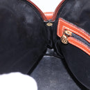 FENDI Pecan Canvas Hand Bag PVC 2way Black Brown Auth ep16407-27