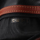 FENDI Pecan Canvas Hand Bag PVC 2way Black Brown Auth ep16407-12