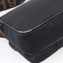 FENDI Shoulder Bag Canvas Black Gold Auth ep16408-9