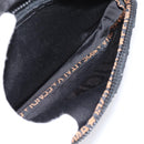 FENDI Shoulder Bag Canvas Black Gold Auth ep16408-21