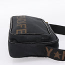 FENDI Shoulder Bag Canvas Black Gold Auth ep16408-4