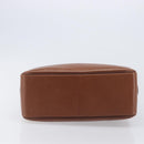 Burberrys Hand Bag Leather Brown Gold Auth ep16410-12