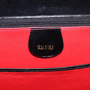 GUCCI Bamboo Hand Bag Leather 2way Black Gold 000 926 0633 Auth ep16411V-19