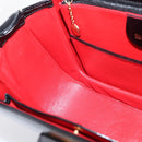 GUCCI Bamboo Hand Bag Leather 2way Black Gold 000 926 0633 Auth ep16411V-21