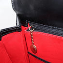 GUCCI Bamboo Hand Bag Leather 2way Black Gold 000 926 0633 Auth ep16411V-22