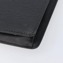 LOUIS VUITTON Epi Serie Dragonne Clutch Bag Black Noir M52612 LV Auth ep16412-10