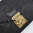 LOUIS VUITTON Epi Serie Dragonne Clutch Bag Black Noir M52612 LV Auth ep16412-12