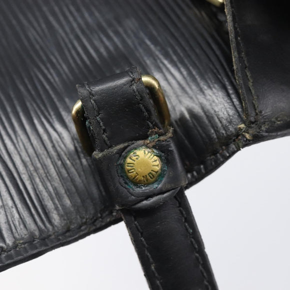 LOUIS VUITTON Epi Serie Dragonne Clutch Bag Black Noir M52612 LV Auth ep16412