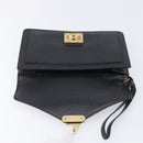 LOUIS VUITTON Epi Serie Dragonne Clutch Bag Black Noir M52612 LV Auth ep16412-16