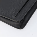 LOUIS VUITTON Epi Serie Dragonne Clutch Bag Black Noir M52612 LV Auth ep16412-8