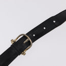 CELINE Shoulder Bag Leather Black Gold Auth ep16413-15