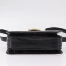 CELINE Shoulder Bag Leather Black Gold Auth ep16413-6