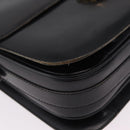CELINE Shoulder Bag Leather Black Gold Auth ep16413-16