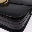 CELINE Shoulder Bag Leather Black Gold Auth ep16413-17