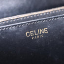 CELINE Shoulder Bag Leather Black Gold Auth ep16413-23