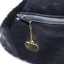 CELINE Shoulder Bag Leather Black Gold Auth ep16413-28