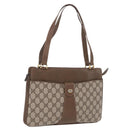 GUCCI GG Supreme Tote Bag PVC Beige Gold 86 02 021 Auth ep16415-1