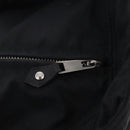 HERMES Akapu Luco Hand Bag Nylon Black Silver Auth ep16416-10