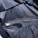 HERMES Akapu Luco Hand Bag Nylon Black Silver Auth ep16416-19
